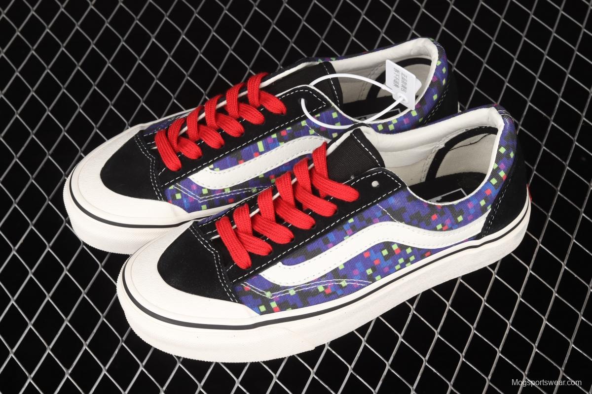 Vans Style 36 Cecon SF half-moon bald magic box deformation colorful checkered low-top casual board shoes VN0A3MVL2XY