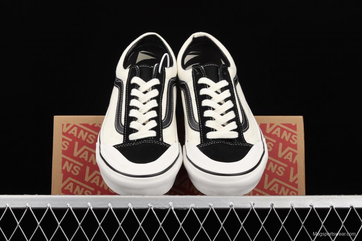 Vans Style 36 new half-crescent black and white side LOGO printed low-top casual board shoes VN0A3ZCJ9IG