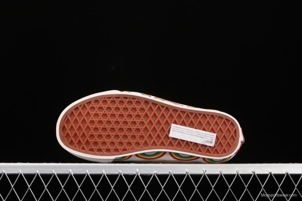 Vans Old Skool 36 limits high-end regional Anaheim color rainbow low-top casual board shoes VN0A54F34SB