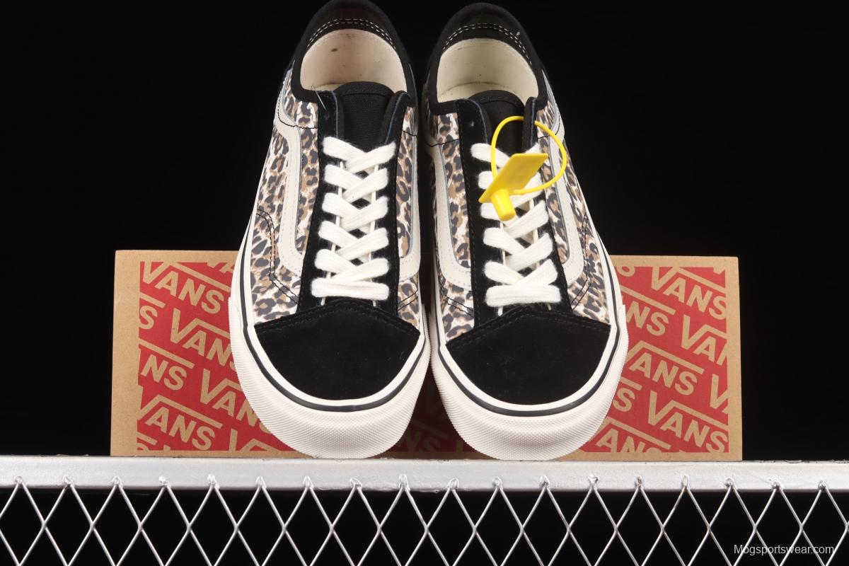 Vans Style 36 popular animal leopard print side stripe sports skateboard shoes VN0A5HYRA6D