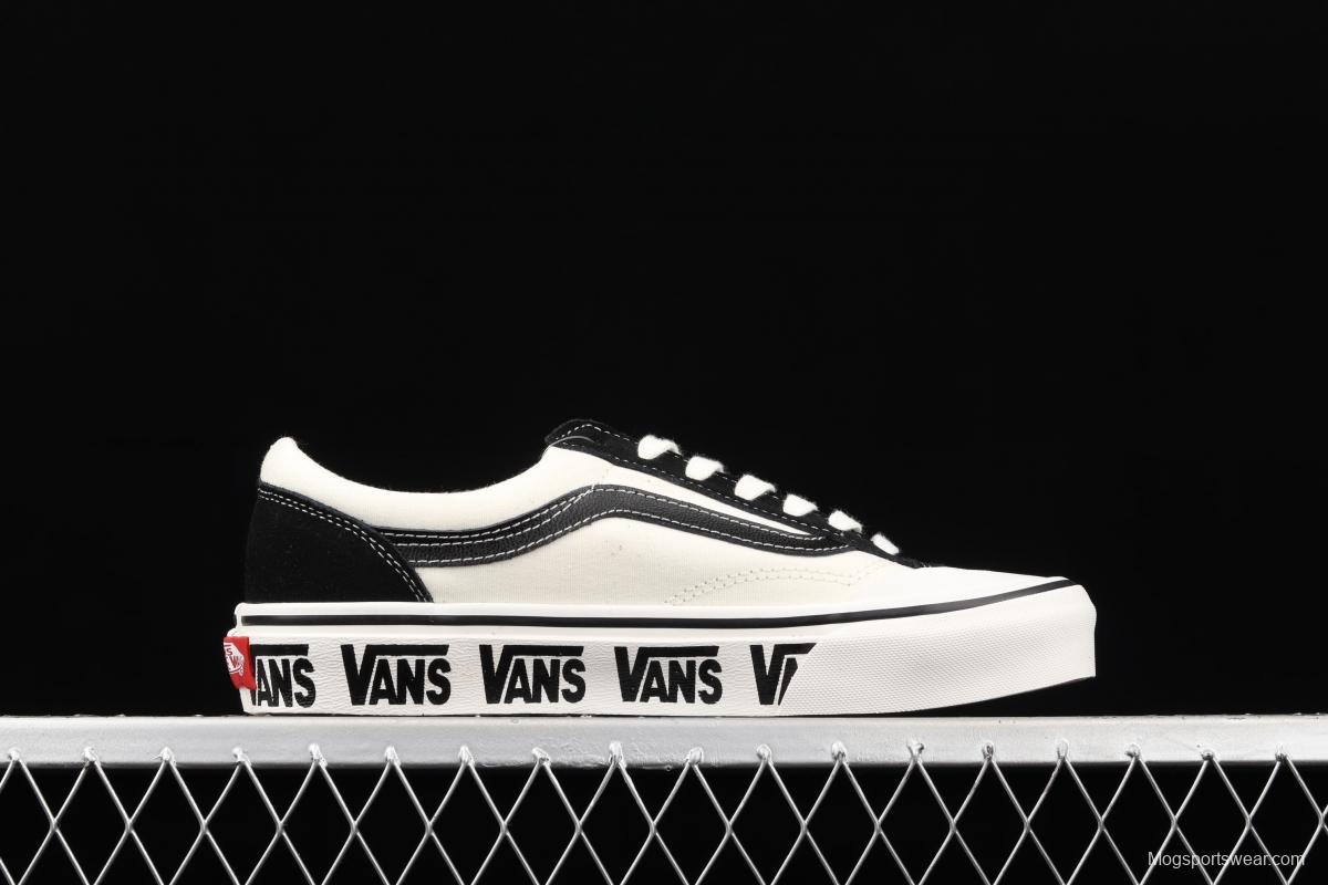 Vans Style 36 new half-crescent black and white side LOGO printed low-top casual board shoes VN0A3ZCJ9IG