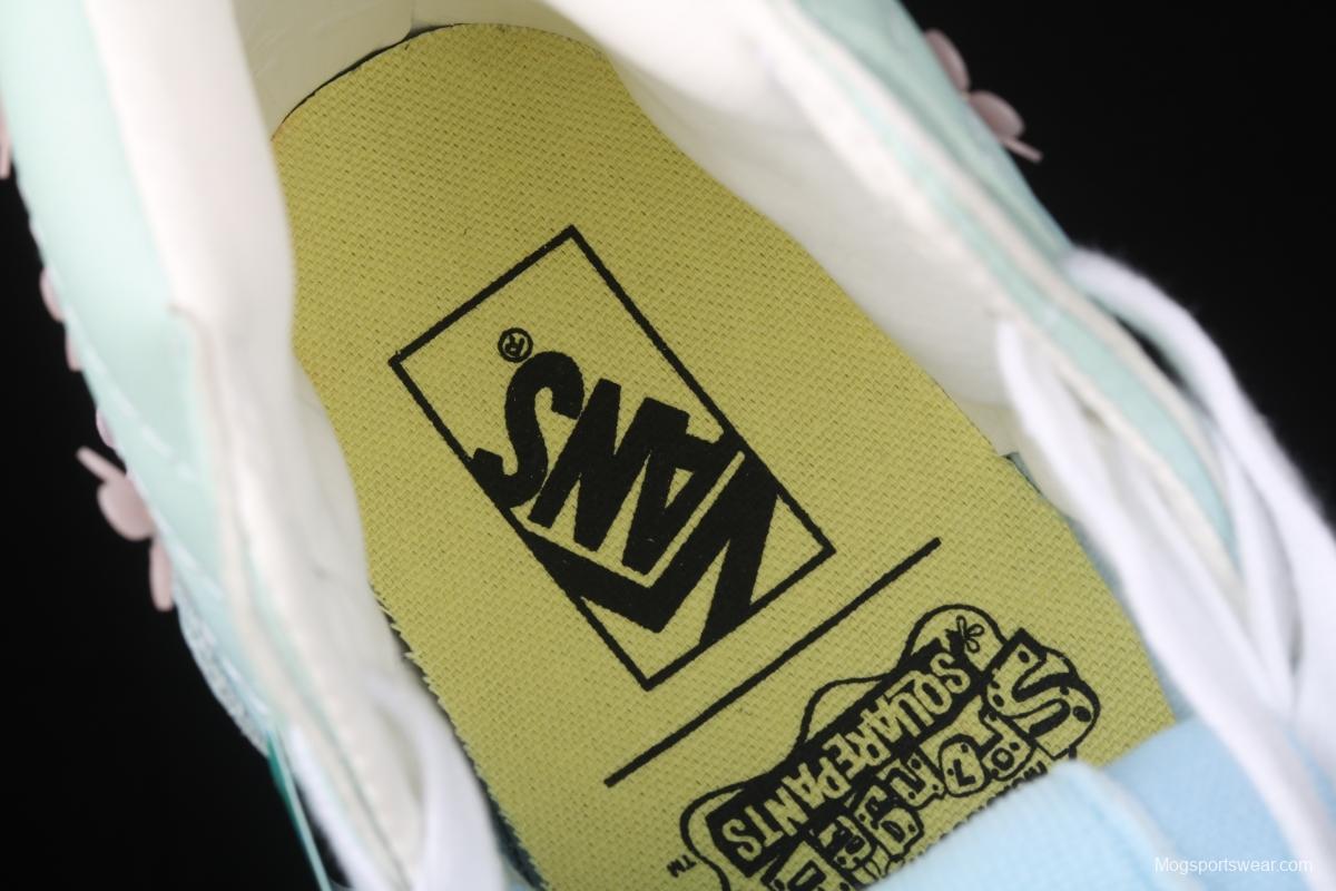 SpongeBob x Vans Sk8-Hi joint series limited high-top casual board shoes VN0A38GF9ZM