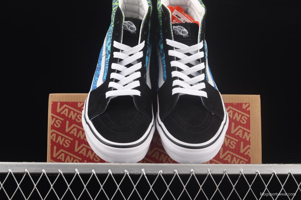 Vans Sk8-Hi Slim graded letter printed high-top casual board shoes VN0A3CSM6RF