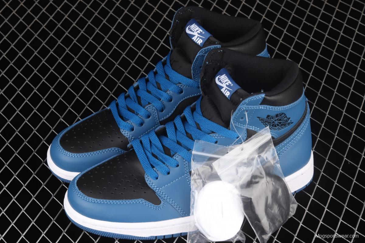 Air Jordan 1 Retro High OG Dark Marina Blue Royal Blue 2.0 high top basketball shoes 555088-404