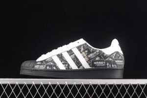 Adidas Originals Superstar FV2820 shell head printed with logo 3M reflective classic sports shoes