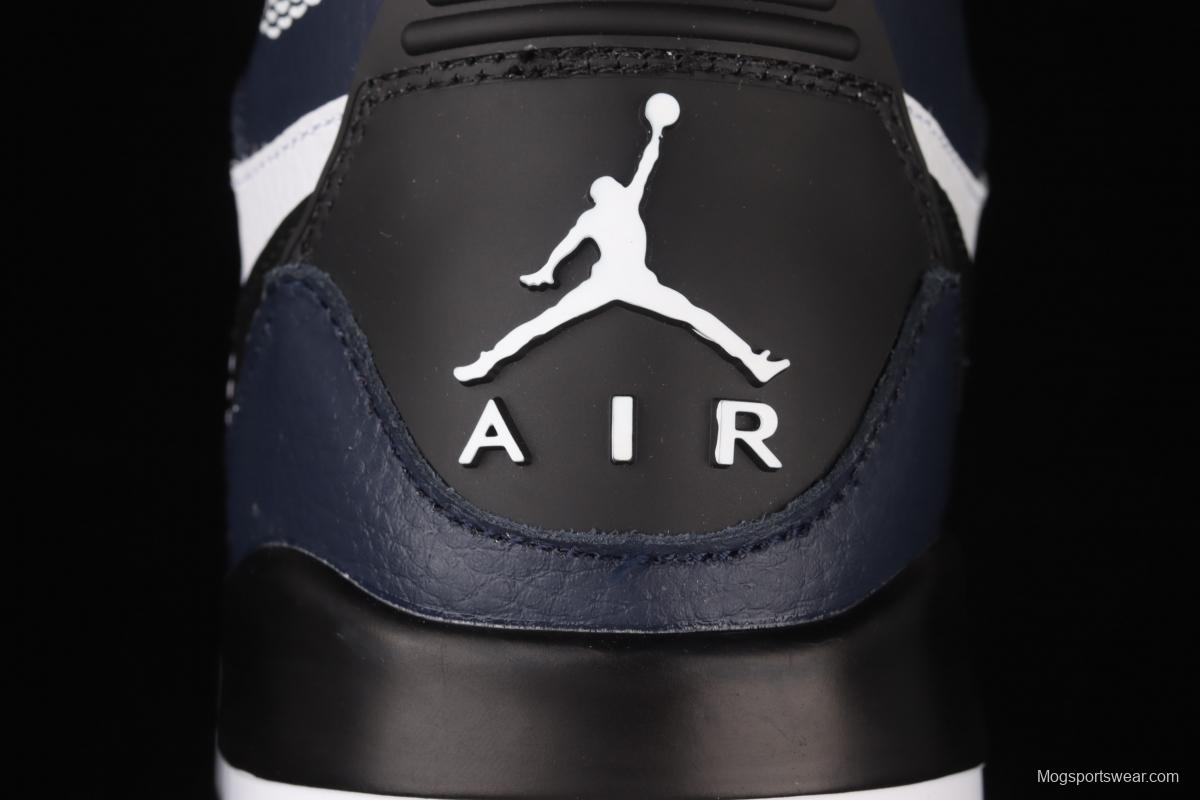 Jordan Legacy 312 black, blue and white Velcro three-in-one board shoes DO7441-401