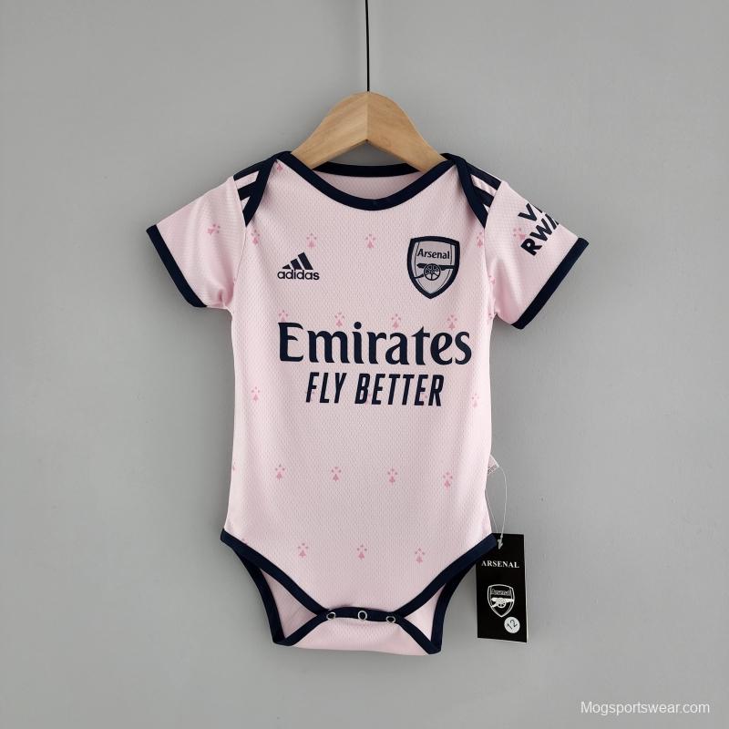 22/23 Arsenal Third Pink Baby Jersey 6-18 Month KM#0018