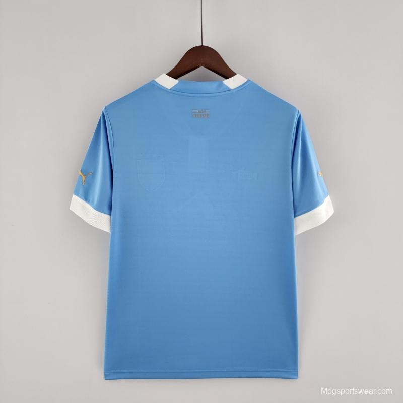 2022 Uruguay Home Soccer Jersey