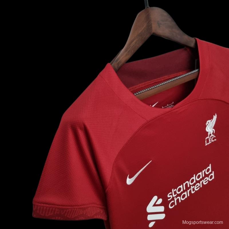 22/23 Women Liverpool Home Soccer Jersey