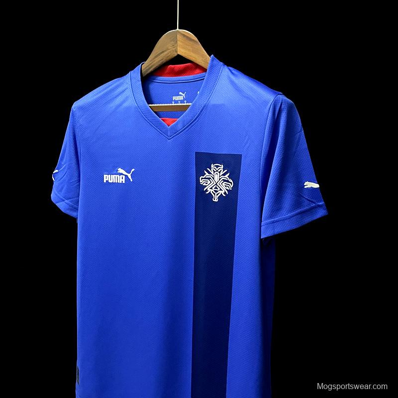 2022 Iceland Home Soccer Jersey