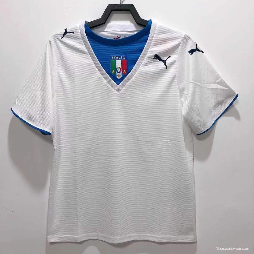 Retro 2006 Italy Away White Soccer Jersey