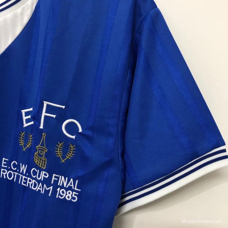 Retro 85/86 Everton Home Soccer Jersey