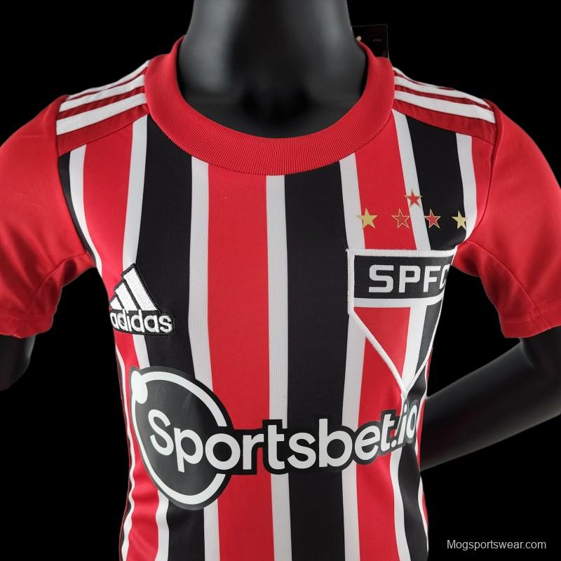 22/23 Kids Sao Paulo Away SIZE16-28 Soccer Jersey