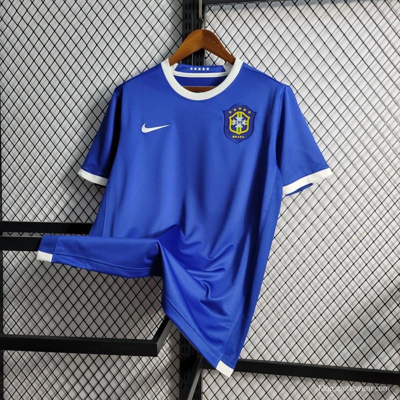 Retro 2006 Brazil Away Blue Jersey