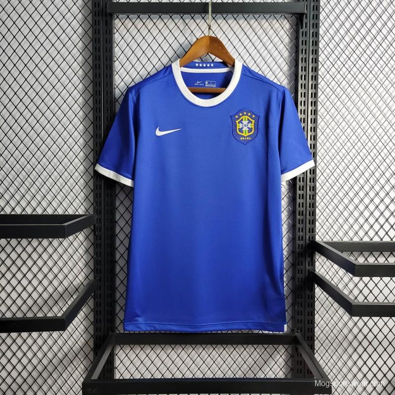 Retro 2006 Brazil Away Blue Jersey