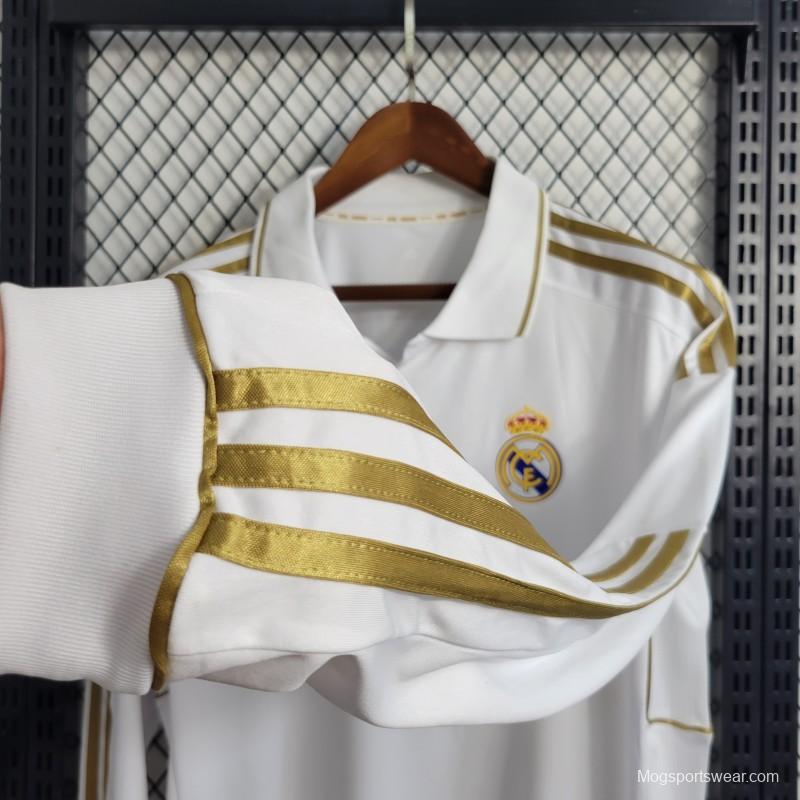 Retro Real Madrid 11/12 Long Sleeve Home Jersey