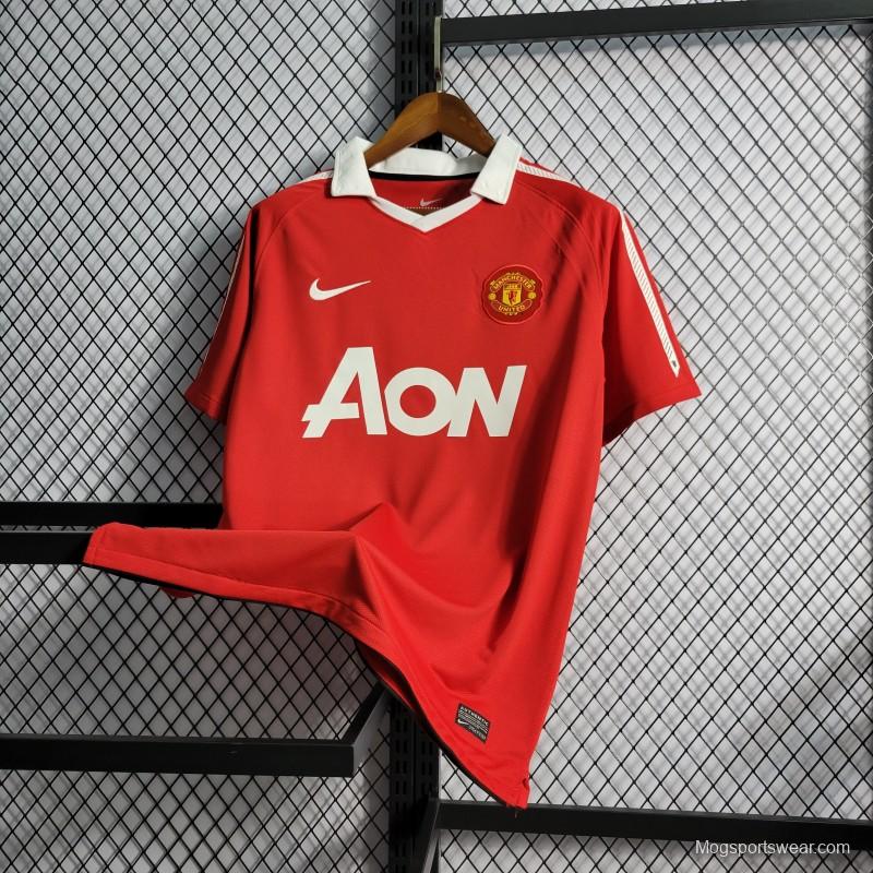 Retro 10-11 Manchester United Home Jersey