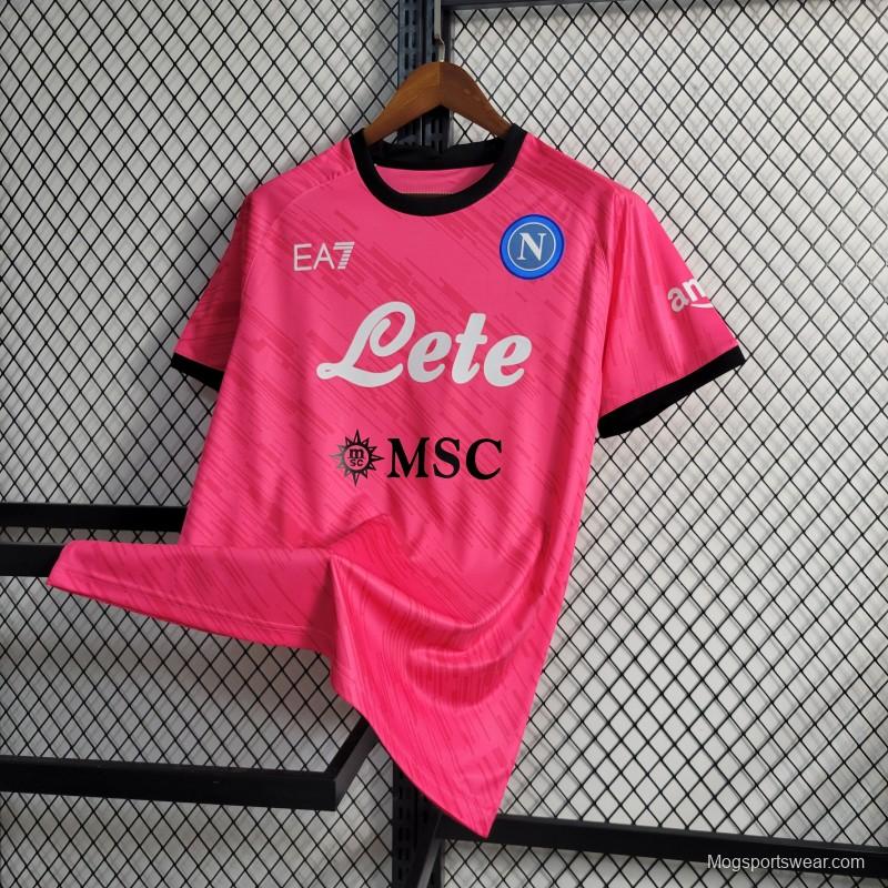 23-24 Napoli Red Goalkeeper Jersey