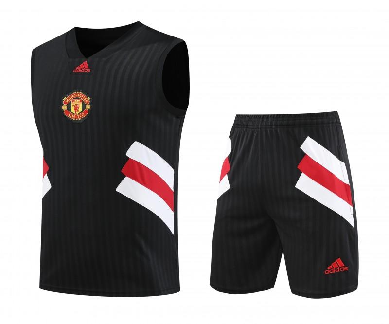 23-24 Manchester United Black Remake Icon Vest Jersey+Shorts