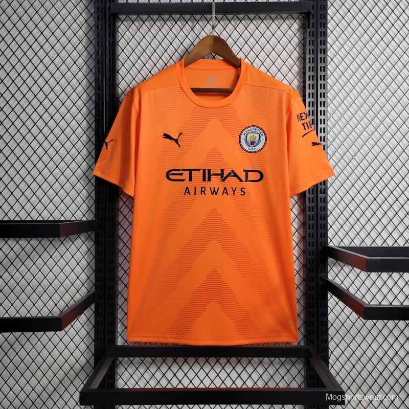 22-23 Manchester City Orange Goalkeeper Jersey