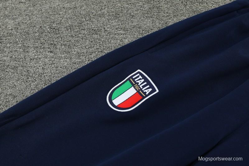 2023 Italy Navy Full Zipper Jacket +Pants