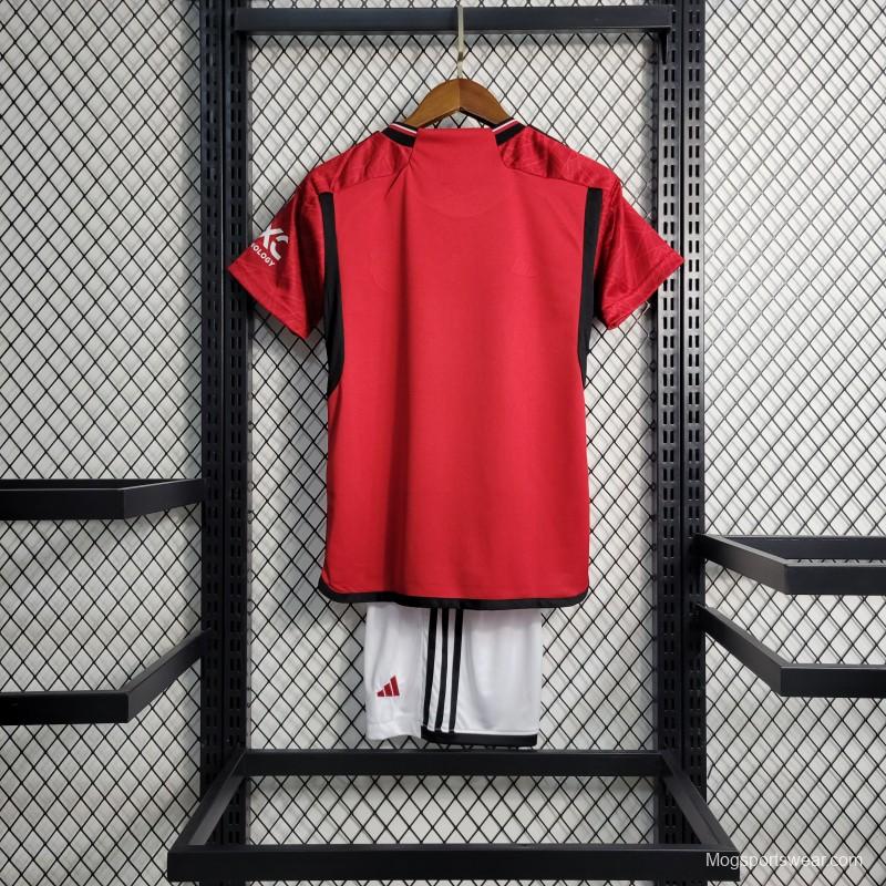 23-24 Kids Manchester United Home Jersey