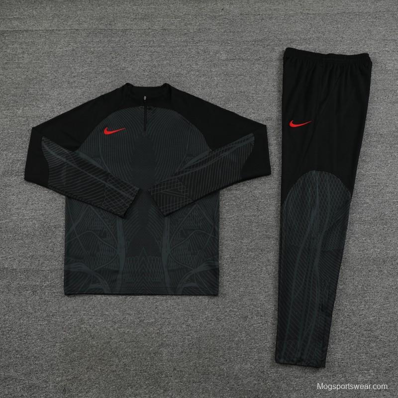 2024 Nike Black Half Zipper Jacket+Pants