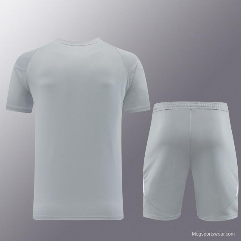 2024 Adidas Grey Short Sleeve Jersey+Shorts