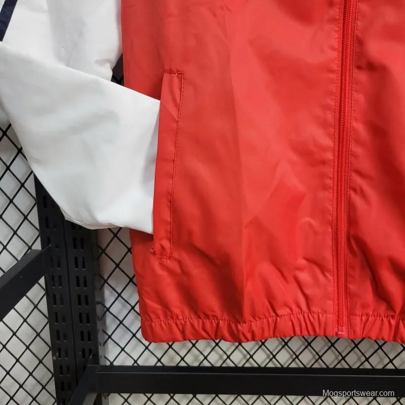 24/25 Arsenal Red Windbreaker