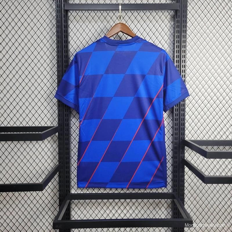 2024 Croatia Away Blue Jersey