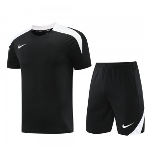 24/25 Nike Black/White Short Sleeve Jersey+Shorts