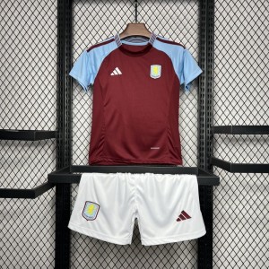 24/25 Kids Aston Villa Home Jersey