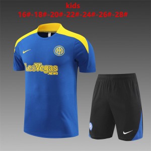 24/25 Kids Inter Milan Short Sleeve Jersey+Shorts