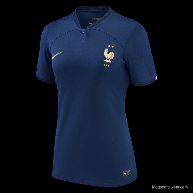 2022 France Home Woman Soccer Jersey