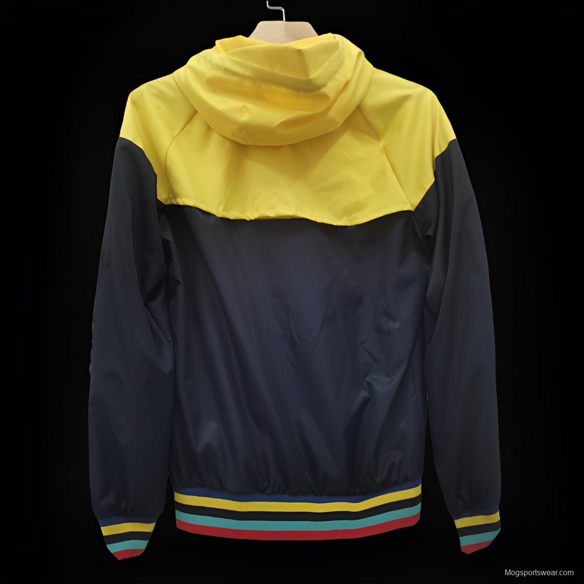 23/24 Barcelona Yellow/Black Windbreaker