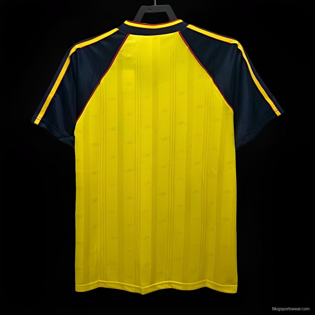 Retro 88/90 Arsenal Away Yellow Jersey