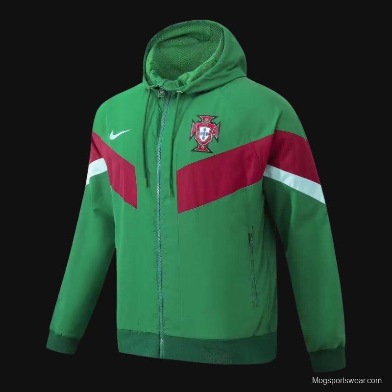 2024 Portugal Green Windbreaker